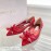 Jimmy Choo New Blingbling Crystal Flower Shoes For Women Red