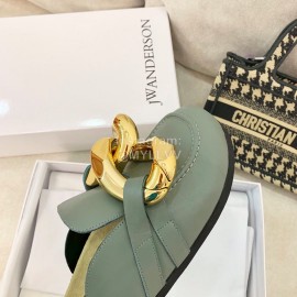 Jw Anderson Autumn Winter Calf Scandals For Women Blue