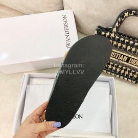 Jw Anderson Autumn Winter Calf Scandals For Women Blue