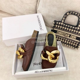Jw Anderson Autumn Winter Calf Scandals For Women Brown