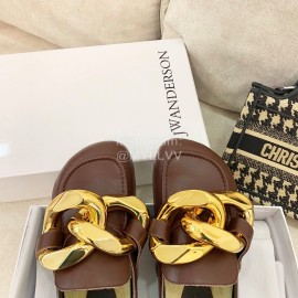 Jw Anderson Autumn Winter Calf Scandals For Women Brown