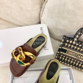 Jw Anderson Autumn Winter Calf Scandals For Women Brown