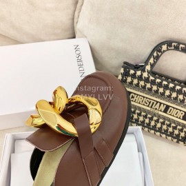 Jw Anderson Autumn Winter Calf Scandals For Women Brown