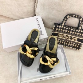 Jw Anderson Autumn Winter Calf Scandals For Women Black