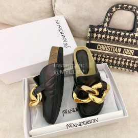 Jw Anderson Autumn Winter Calf Scandals For Women Black