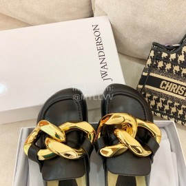 Jw Anderson Autumn Winter Calf Scandals For Women Black