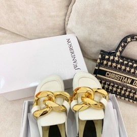 Jw Anderson Autumn Winter Calf Scandals For Women White