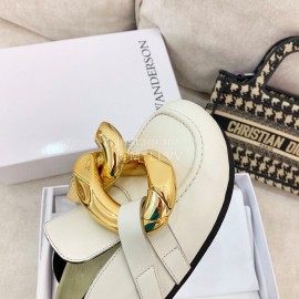 Jw Anderson Autumn Winter Calf Scandals For Women White