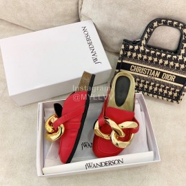 Jw Anderson Autumn Winter Calf Scandals For Women Red