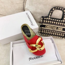 Jw Anderson Autumn Winter Calf Scandals For Women Red