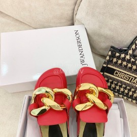 Jw Anderson Autumn Winter Calf Scandals For Women Red