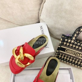 Jw Anderson Autumn Winter Calf Scandals For Women Red