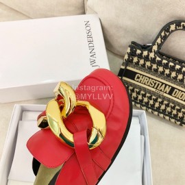 Jw Anderson Autumn Winter Calf Scandals For Women Red