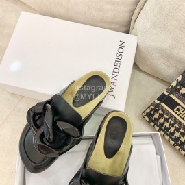Jw Anderson Autumn Winter Black Calf Scandals For Women