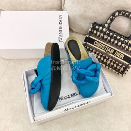 Jw Anderson Autumn Winter Blue Calf Scandals For Women