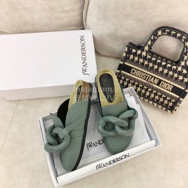 Jw Anderson Autumn Winter Calf Scandals For Women Green