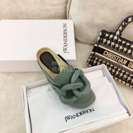 Jw Anderson Autumn Winter Calf Scandals For Women Green