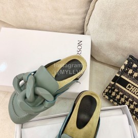 Jw Anderson Autumn Winter Calf Scandals For Women Green