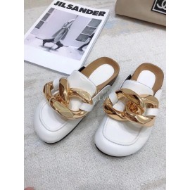 Jw Anderson Autumn Winter Calf Retro Scandals For Women White