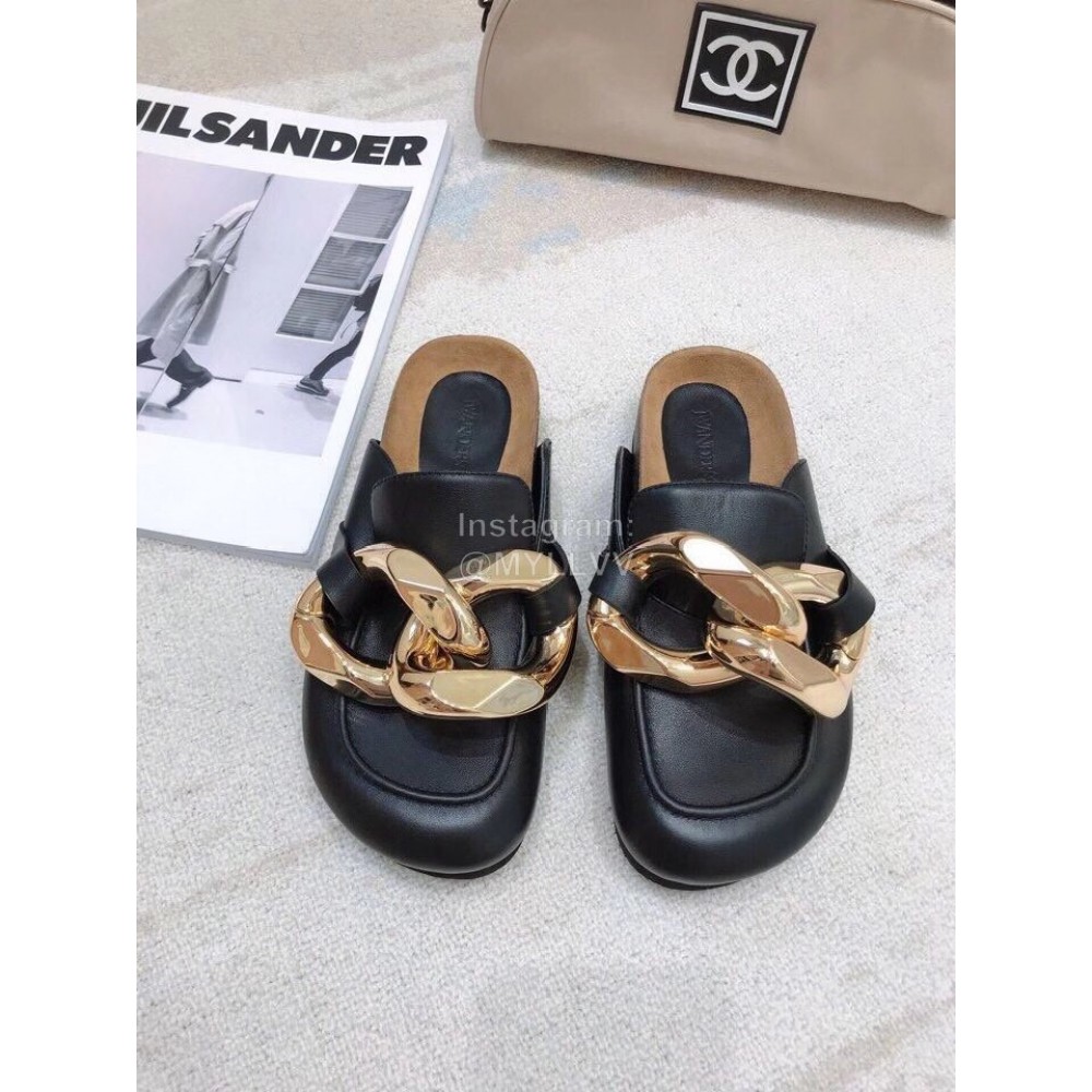 Jw Anderson Autumn Winter Calf Retro Scandals For Women Black