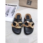 Jw Anderson Autumn Winter Calf Retro Scandals For Women Black