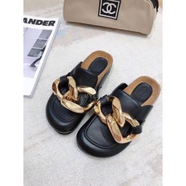 Jw Anderson Autumn Winter Calf Retro Scandals For Women Black