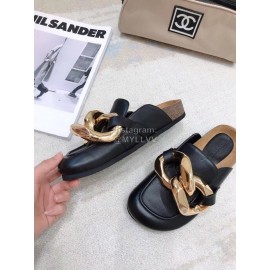 Jw Anderson Autumn Winter Calf Retro Scandals For Women Black