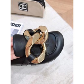 Jw Anderson Autumn Winter Calf Retro Scandals For Women Black