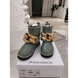 Jw Anderson Winter Warm Wool Boots For Women Gray
