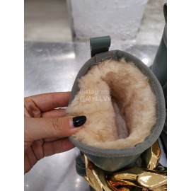 Jw Anderson Winter Warm Wool Boots For Women Gray