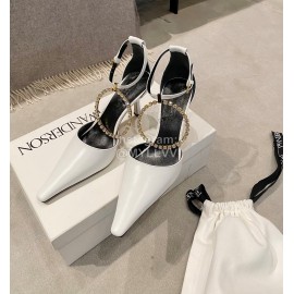 Jw Anderson Fashion Calf Diamond High Heel Scandals For Women White
