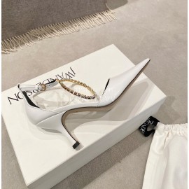 Jw Anderson Fashion Calf Diamond High Heel Scandals For Women White