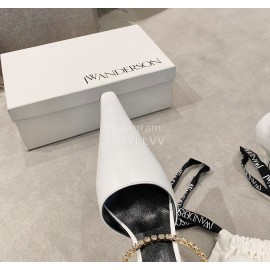 Jw Anderson Fashion Calf Diamond High Heel Scandals For Women White