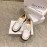 Jw Anderson Autumn Calf Square Head Retro Shoes For Women White