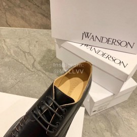 Jw Anderson Autumn Calf Square Head Retro Shoes For Women 