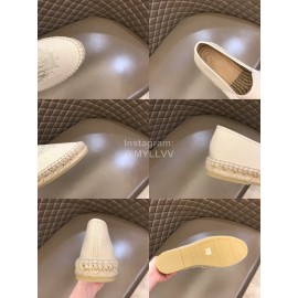 Kenzo Embroidered Canvas Loafers For Men Beige