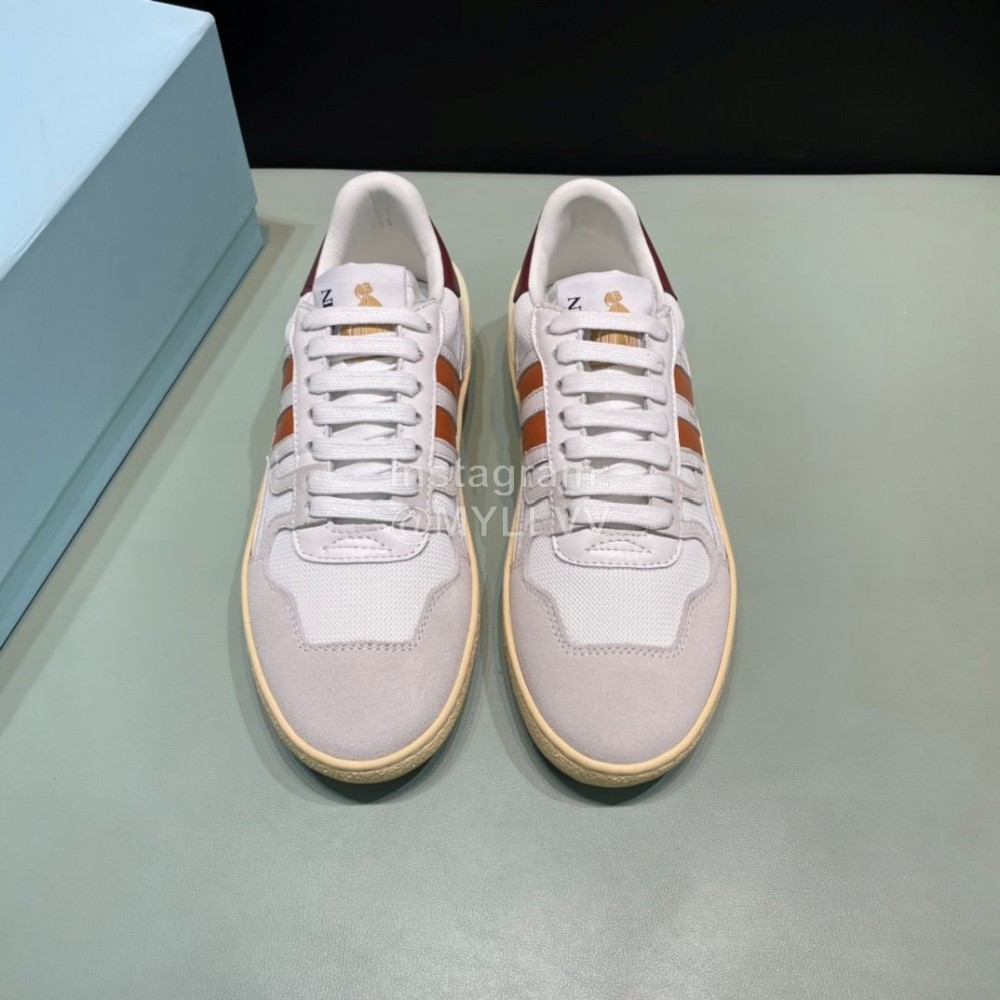 Lanvin Cowhide Suede Fabric Casual Board Shoes For Men And Women Brown