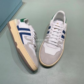 Lanvin Cowhide Suede Fabric Casual Board Shoes For Men And Women Blue