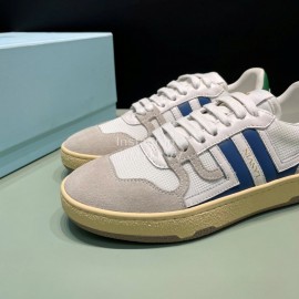 Lanvin Cowhide Suede Fabric Casual Board Shoes For Men And Women Blue