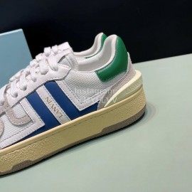 Lanvin Cowhide Suede Fabric Casual Board Shoes For Men And Women Blue