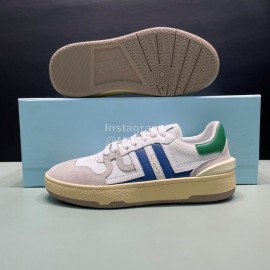 Lanvin Cowhide Suede Fabric Casual Board Shoes For Men And Women Blue