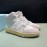 Lanvin Cowhide Suede Casual High Top Shoes For Men And Women White