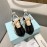 Lanvin Spring Summer Nylon Cowhide Retro Black Sneakers For Men And Women