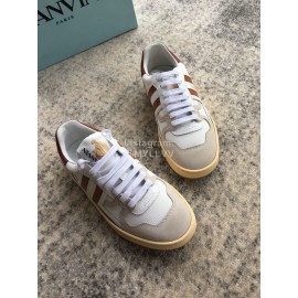 Lanvin Fashion Calf Mesh Casual Sneakers For Women Brown