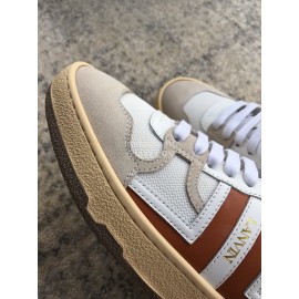 Lanvin Fashion Calf Mesh Casual Sneakers For Women Brown