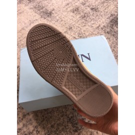 Lanvin Fashion Calf Mesh Casual Sneakers For Women Brown