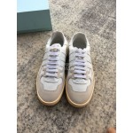 Lanvin Fashion Calf Mesh Casual Sneakers For Women White