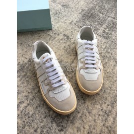 Lanvin Fashion Calf Mesh Casual Sneakers For Women White