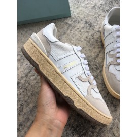 Lanvin Fashion Calf Mesh Casual Sneakers For Women White