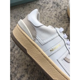 Lanvin Fashion Calf Mesh Casual Sneakers For Women White